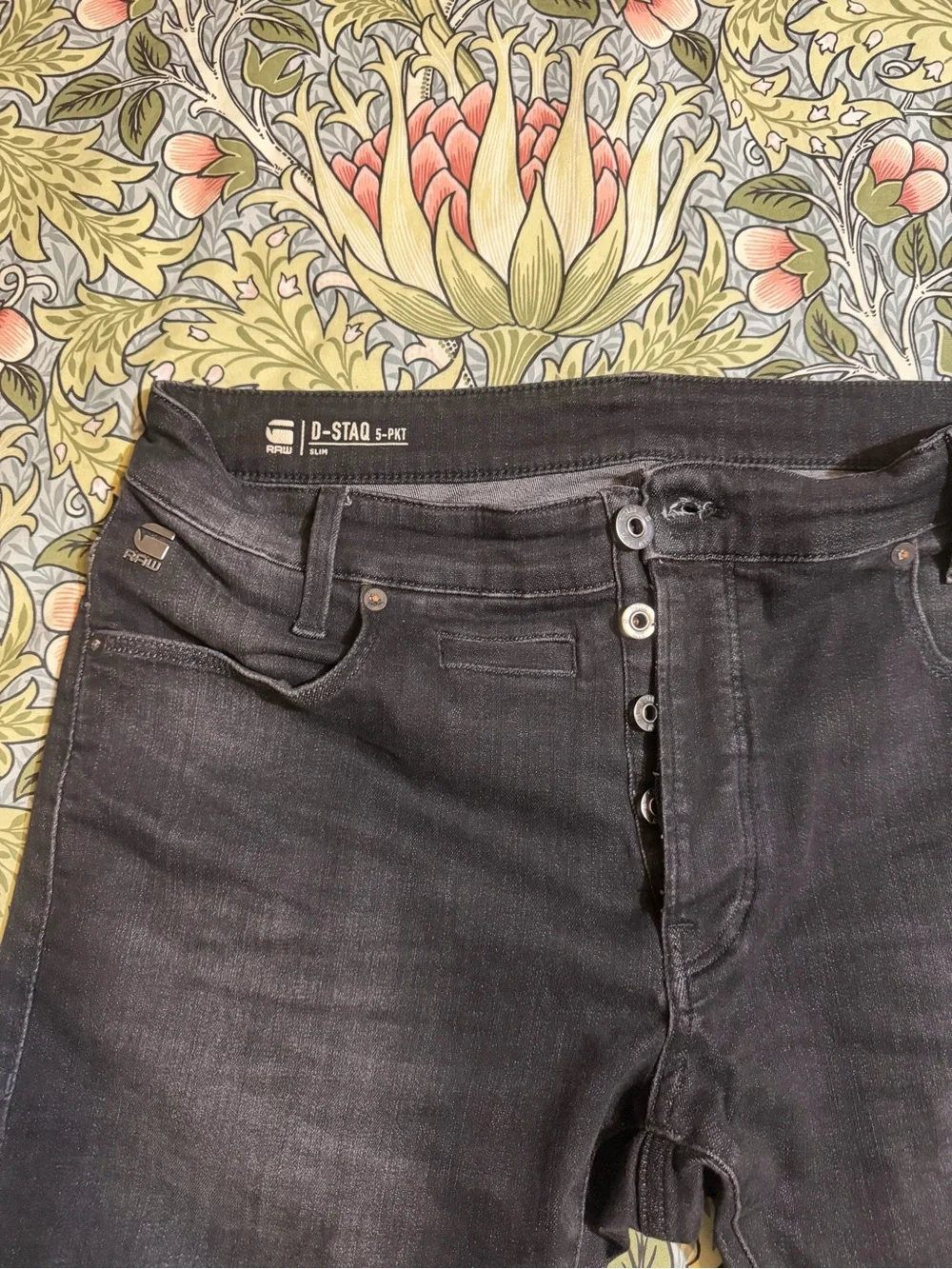 G-Star Raw 5620 3D Slim Men’s Black Jeans - Super Slim Fit 36/30